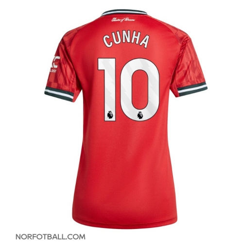 Billige Fotballdrakt Manchester United Matheus Cunha #10 Replika Hjemmedrakt Dame 2025-26 Kortermet Billige Fotballdrakt Manchester United Matheus Cunha #10 Replika Hjemmedrakt Dame 2025-26 Kortermet